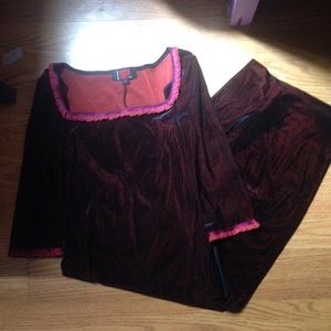 Tripp NYC Red Velvet dress